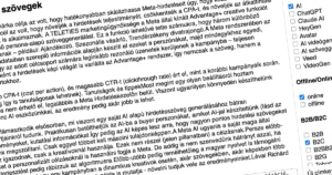 Tartalom osztályozás AI segítséggel